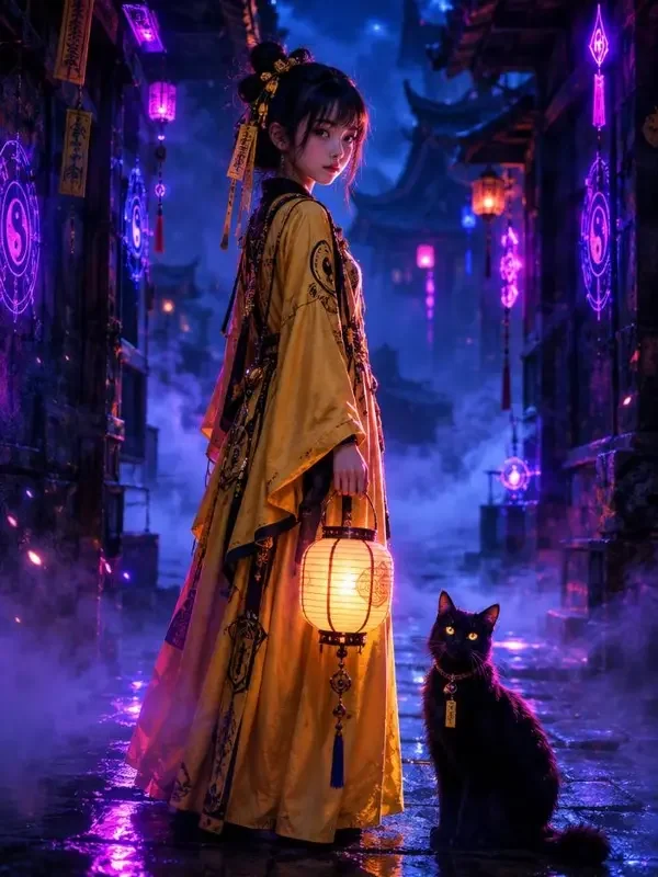 短剧玄门小捉妖师竖版封面，玄幻题材，主演柳小满